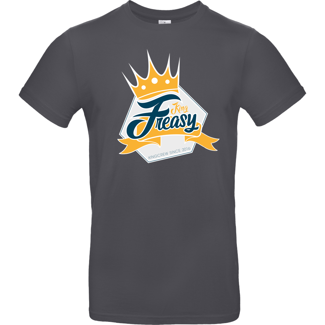 Freasy Freasy - King T-Shirt B&C EXACT 190 - Dark Grey