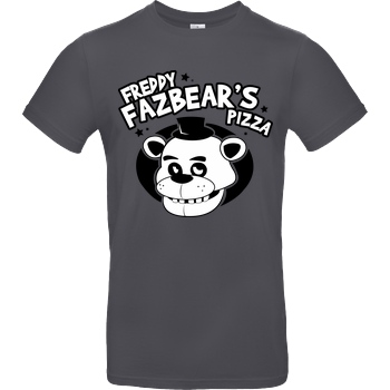 IamHaRa Freddy Fazbear's Pizza T-Shirt B&C EXACT 190 - Dark Grey