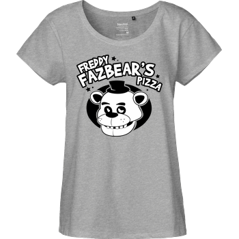 Freddy Fazbear's Pizza Fairtrade Loose Fit Girlie - heather grey
