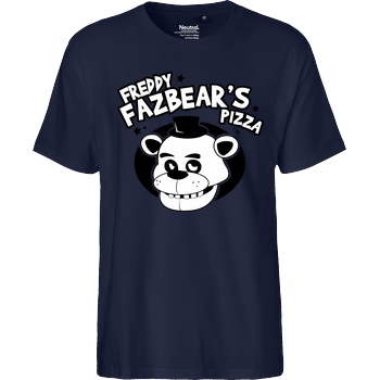IamHaRa Freddy Fazbear's Pizza T-Shirt Fairtrade T-Shirt - navy