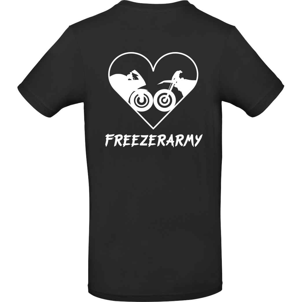 FreezerArmy FreezerArmy - SuperMoto T-Shirt B&C EXACT 190 - Black
