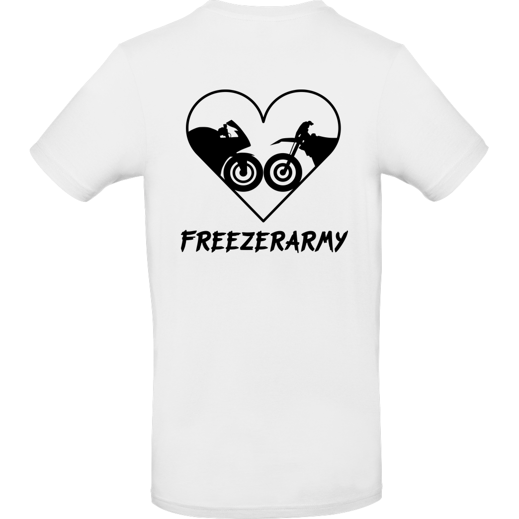 FreezerArmy FreezerArmy - SuperMoto T-Shirt B&C EXACT 190 -  White