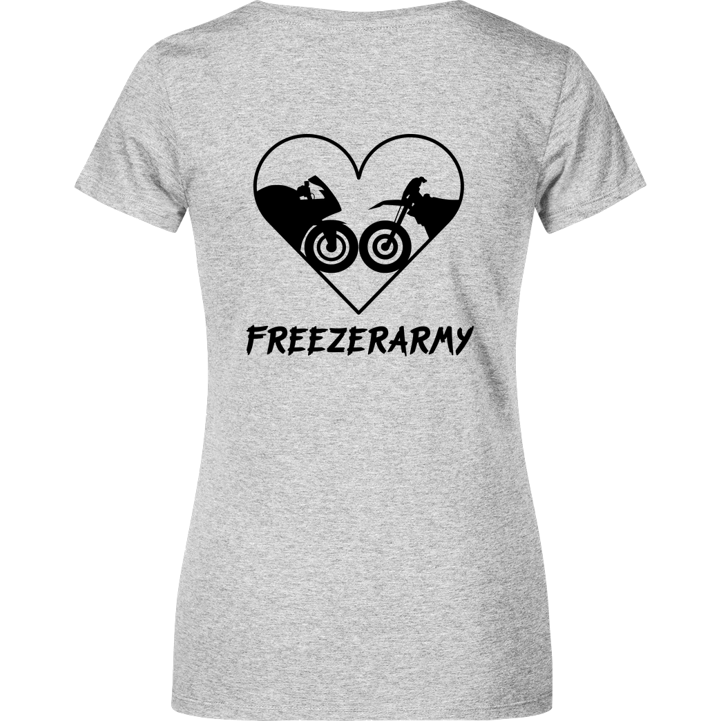 FreezerArmy FreezerArmy - SuperMoto T-Shirt Girlshirt heather grey
