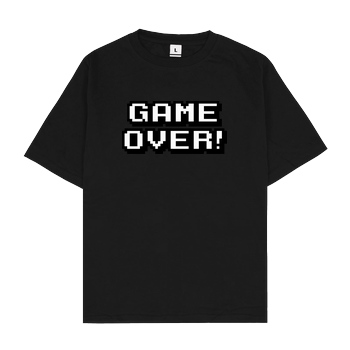 bjin94 Game Over T-Shirt Oversize T-Shirt - Black