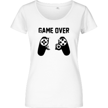 bjin94 Game Over v1 T-Shirt Girlshirt weiss