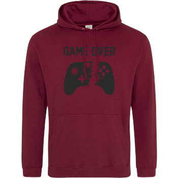 Game Over v2 JH Hoodie - Bordeaux