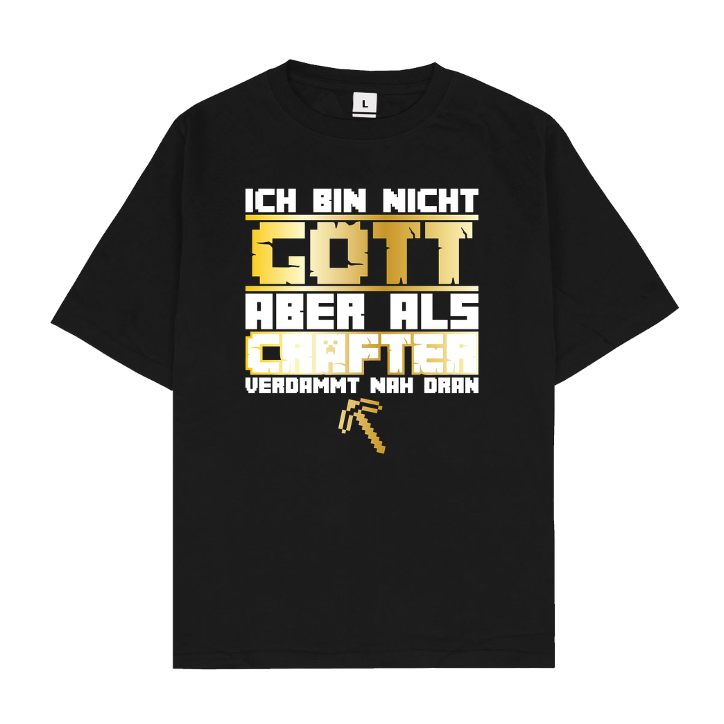 bjin94 Gamer Gott - MC Edition T-Shirt Oversize T-Shirt - Black