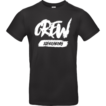 GamerBrother - Crew-Shirt - BroArmy B&C EXACT 190 - Black