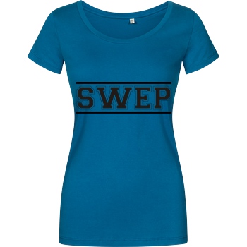 Gamerklinik Gamerklinik - SWEP College schwarz T-Shirt Girlshirt petrol