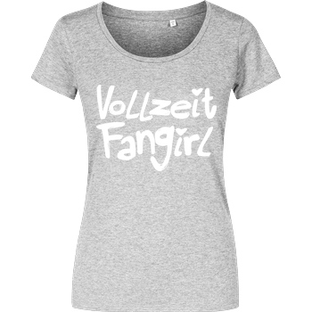 Gamerklinik Gamerklinik - Vollzeit Fangirl T-Shirt Girlshirt heather grey