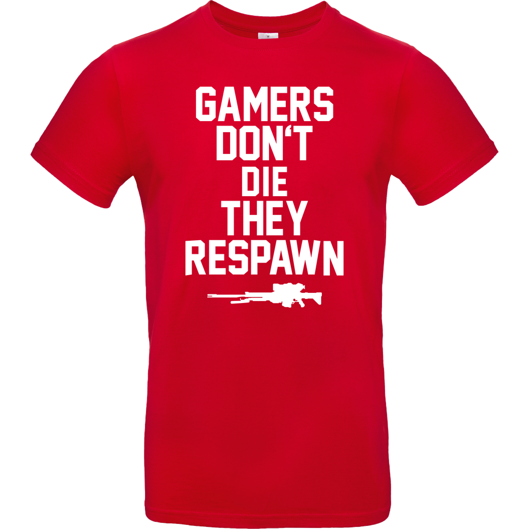bjin94 Gamers don't die T-Shirt B&C EXACT 190 - Red