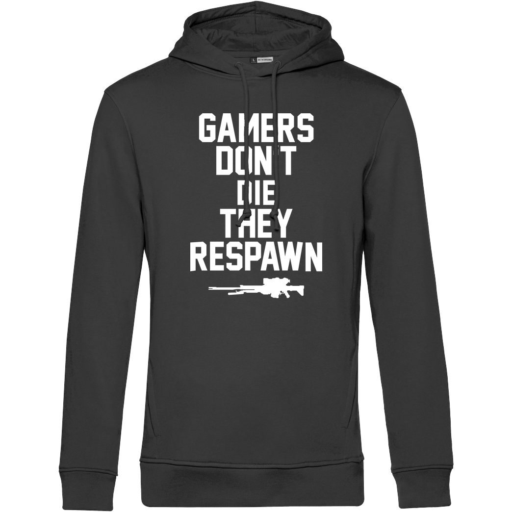 bjin94 Gamers don't die Sweatshirt B&C HOODED INSPIRE - black