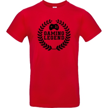 bjin94 Gaming Legend T-Shirt B&C EXACT 190 - Red