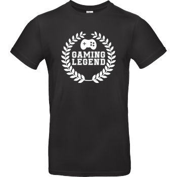 bjin94 Gaming Legend T-Shirt B&C EXACT 190 - Black