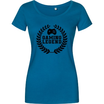bjin94 Gaming Legend T-Shirt Girlshirt petrol