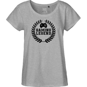 bjin94 Gaming Legend T-Shirt Fairtrade Loose Fit Girlie - heather grey