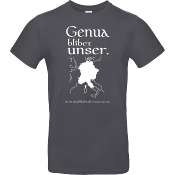 None Genua T-Shirt B&C EXACT 190 - Dark Grey