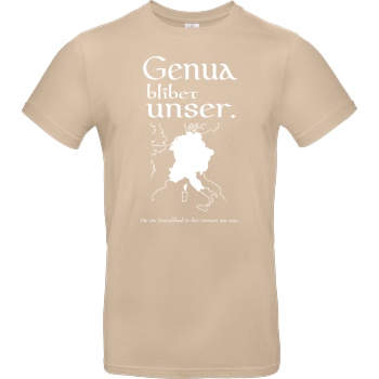 None Genua T-Shirt B&C EXACT 190 - Sand