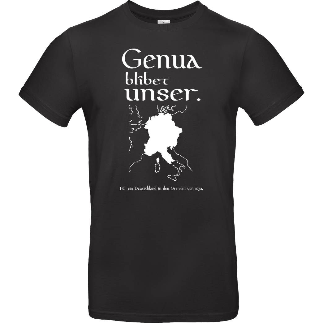 None Genua T-Shirt B&C EXACT 190 - Black