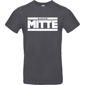 GleichMitte GleichMitte - Logo T-Shirt B&C EXACT 190 - Dark Grey