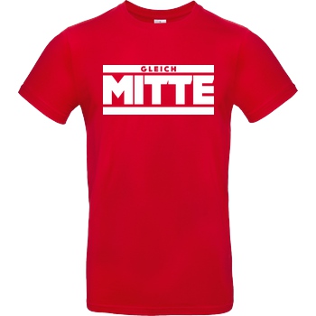GleichMitte GleichMitte - Logo T-Shirt B&C EXACT 190 - Red