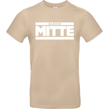 GleichMitte GleichMitte - Logo T-Shirt B&C EXACT 190 - Sand