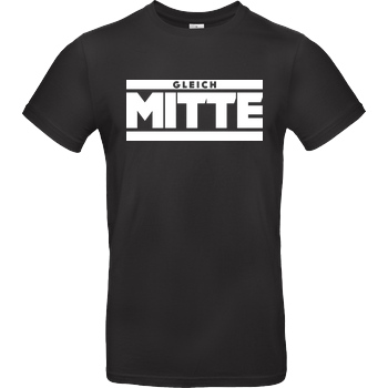 GleichMitte GleichMitte - Logo T-Shirt B&C EXACT 190 - Black