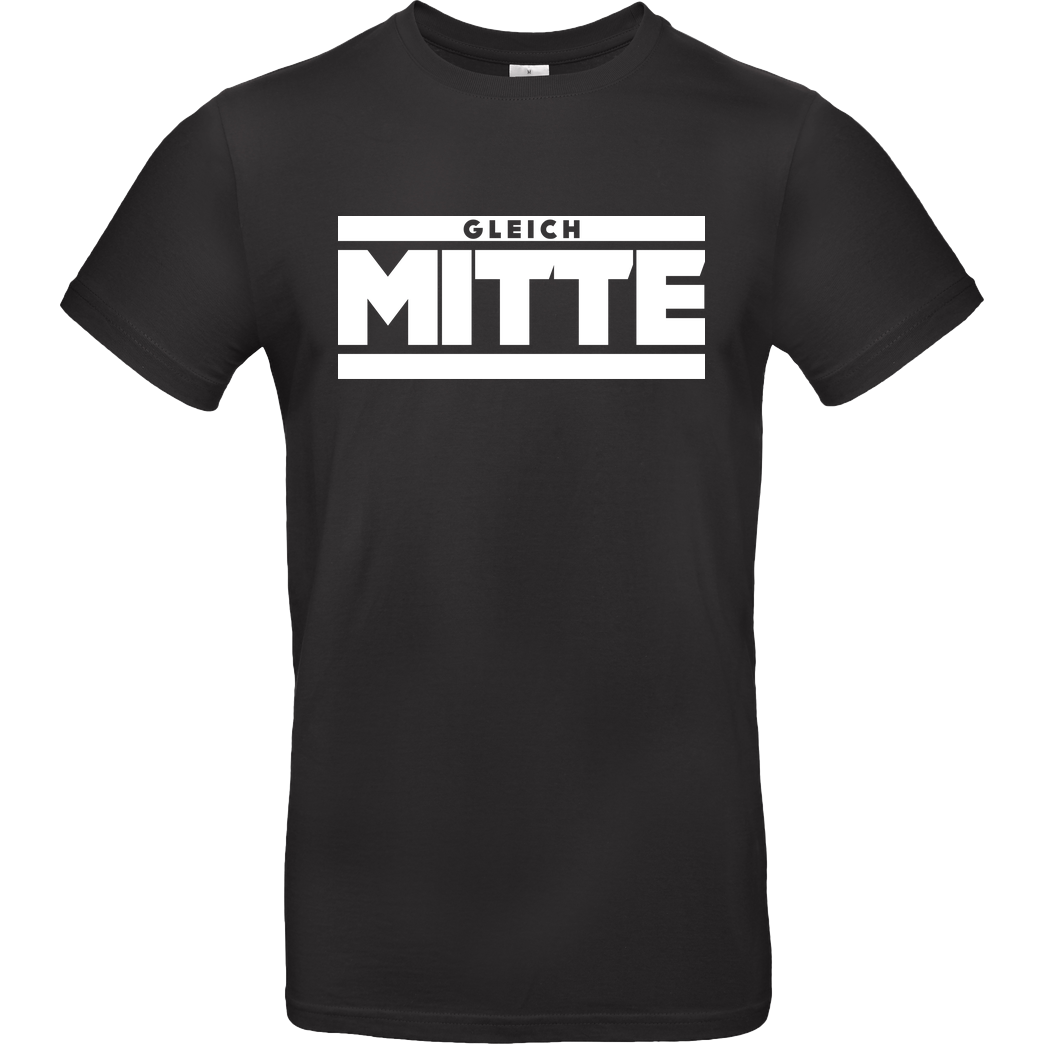 GleichMitte GleichMitte - Logo T-Shirt B&C EXACT 190 - Black