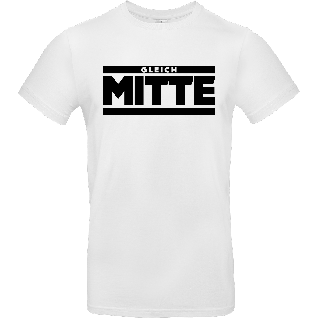 GleichMitte GleichMitte - Logo T-Shirt B&C EXACT 190 -  White