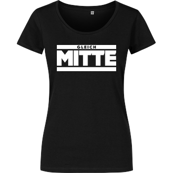 GleichMitte - Logo Girlshirt schwarz