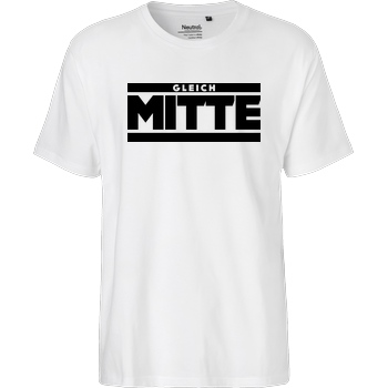 GleichMitte GleichMitte - Logo T-Shirt Fairtrade T-Shirt - white