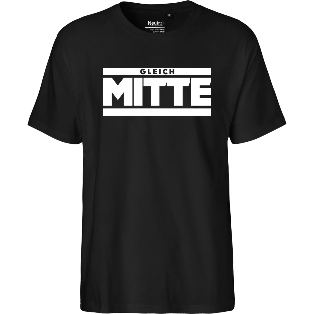 GleichMitte GleichMitte - Logo T-Shirt Fairtrade T-Shirt - black