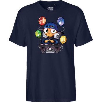 GermanLetsPlay GLP - Bloons DJ T-Shirt Fairtrade T-Shirt - navy