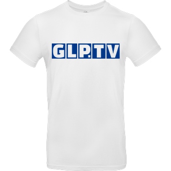 GermanLetsPlay GLP - GLP.TV royal T-Shirt B&C EXACT 190 -  White
