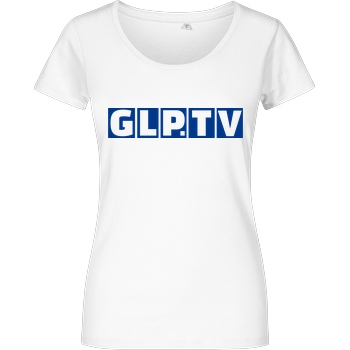 GermanLetsPlay GLP - GLP.TV royal T-Shirt Girlshirt weiss