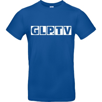 GermanLetsPlay GLP - GLP.TV white T-Shirt B&C EXACT 190 - Royal Blue