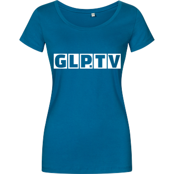 GLP - GLP.TV white Girlshirt petrol
