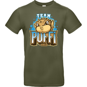GermanLetsPlay GLP - Team Puffi T-Shirt B&C EXACT 190 - Khaki