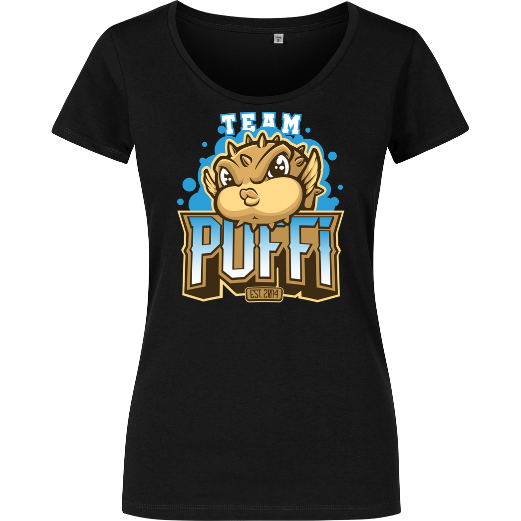 GermanLetsPlay GLP - Team Puffi T-Shirt Girlshirt schwarz