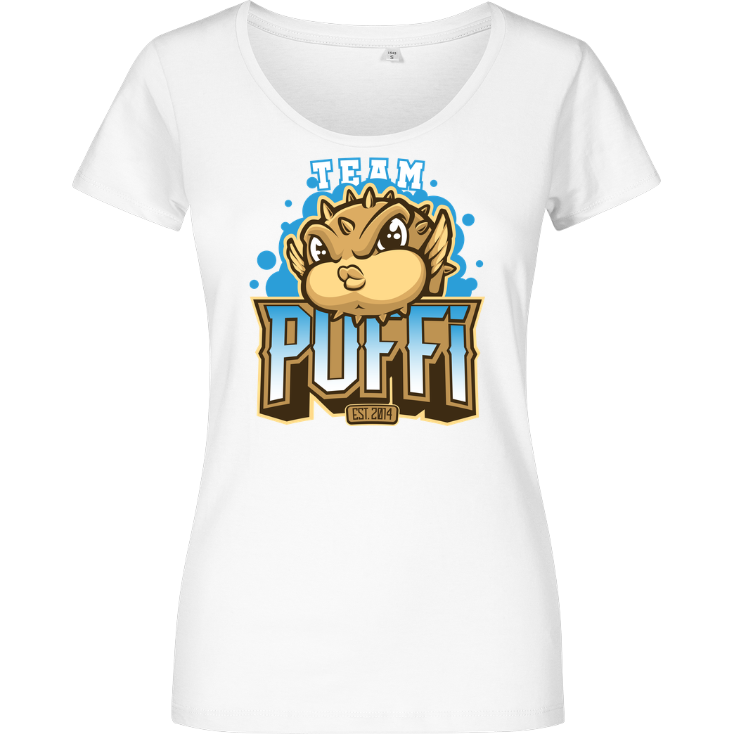 GermanLetsPlay GLP - Team Puffi T-Shirt Girlshirt weiss