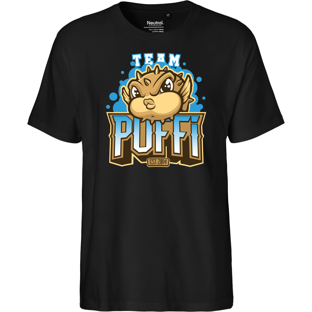 GermanLetsPlay GLP - Team Puffi T-Shirt Fairtrade T-Shirt - black