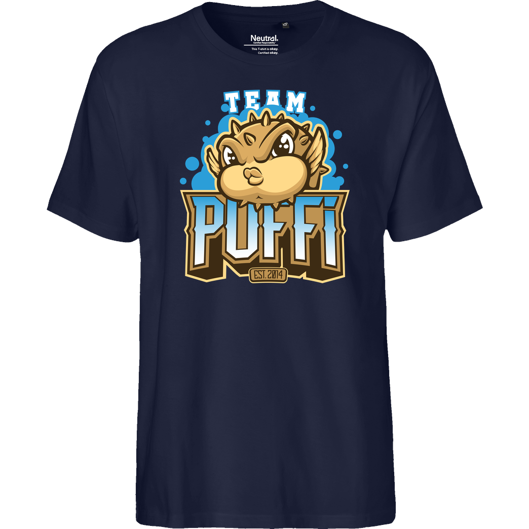 GermanLetsPlay GLP - Team Puffi T-Shirt Fairtrade T-Shirt - navy