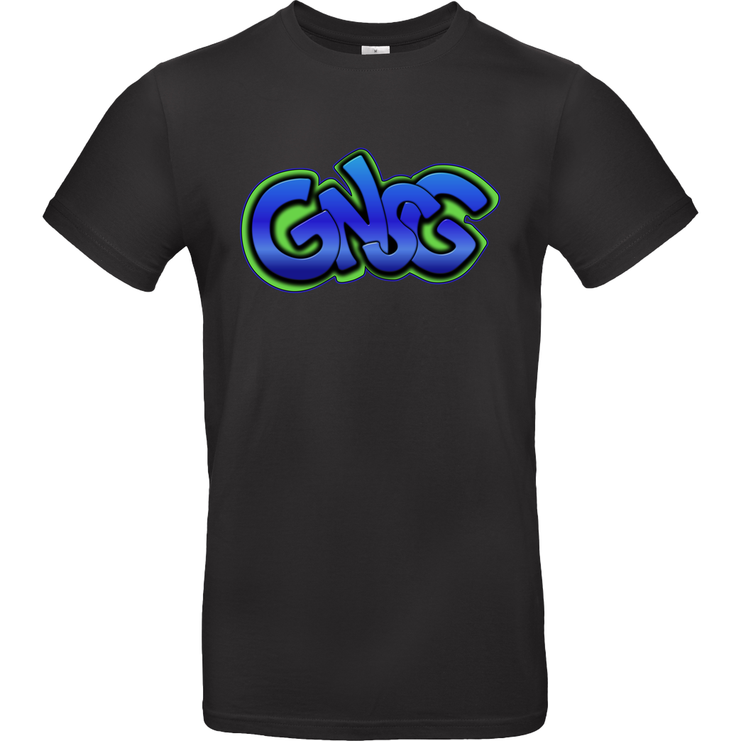 GNSG GNSG - Blue Logo T-Shirt B&C EXACT 190 - Black