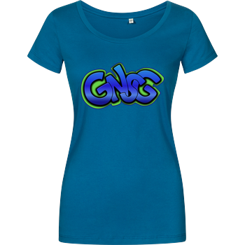 GNSG - Blue Logo Girlshirt petrol