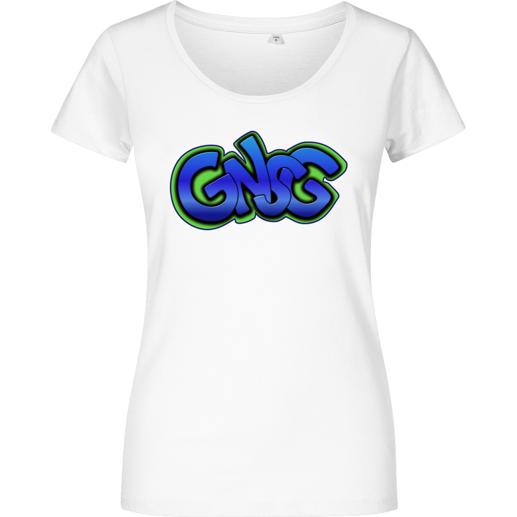 GNSG GNSG - Blue Logo T-Shirt Girlshirt weiss