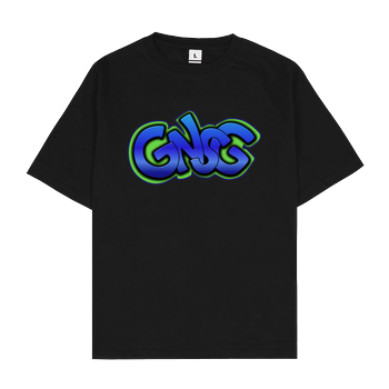GNSG - Blue Logo Oversize T-Shirt - Black