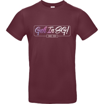 GNSG GNSG - GehInSG T-Shirt B&C EXACT 190 - Burgundy
