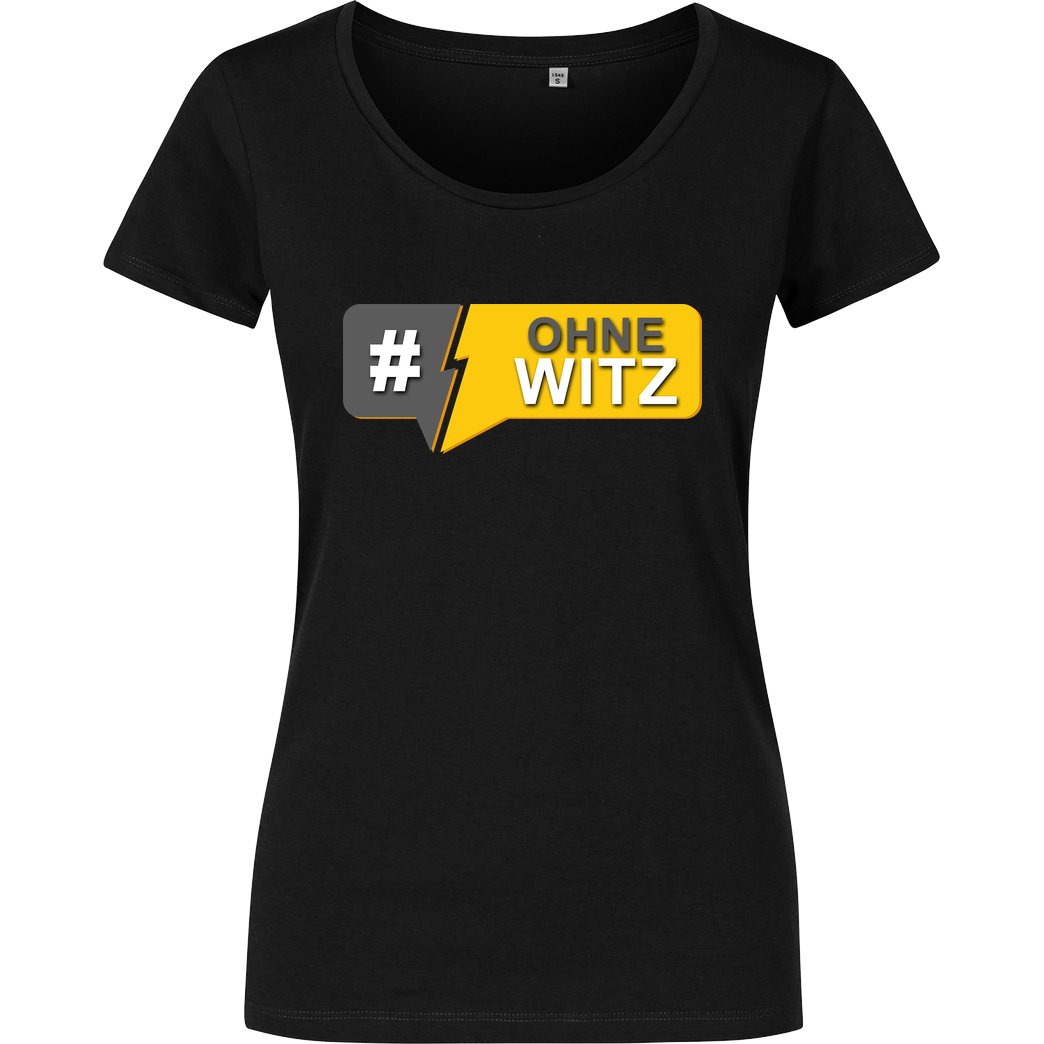 GNSG GNSG - #OhneWitz T-Shirt Girlshirt schwarz