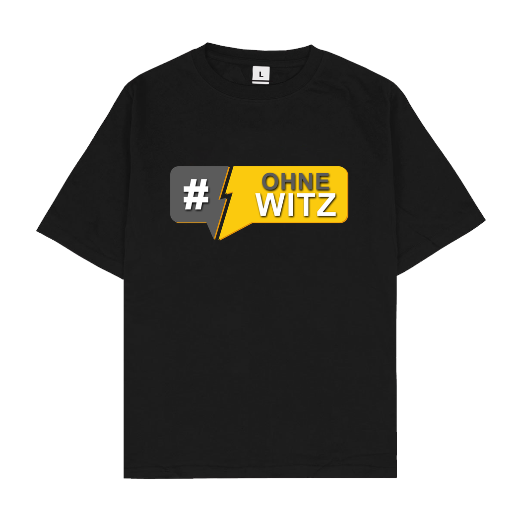 GNSG GNSG - #OhneWitz T-Shirt Oversize T-Shirt - Black