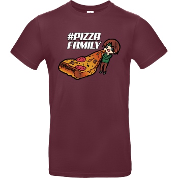 GNSG GNSG - Pizza Family T-Shirt B&C EXACT 190 - Burgundy